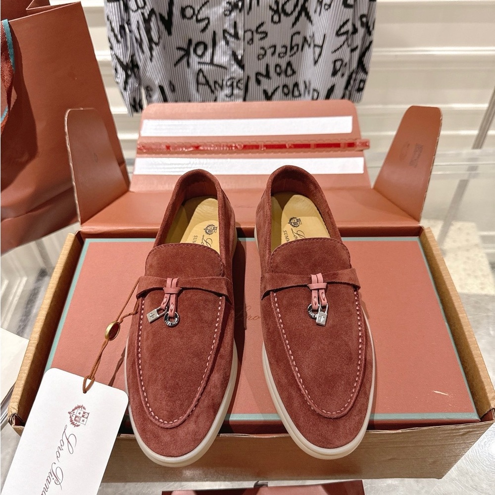 New Loro Piana Brown Suede Loafers 🎀 - Picture 7 of 9